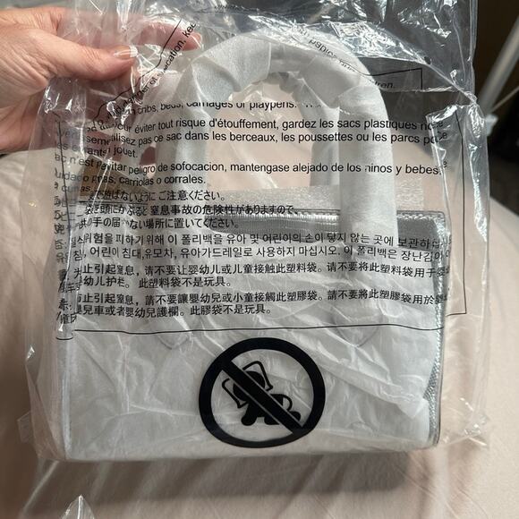 MICHAEL KORS Sheila Small Satchel Handbag Crossbody Embossed Purse Silver NWT - Picture 6 of 10